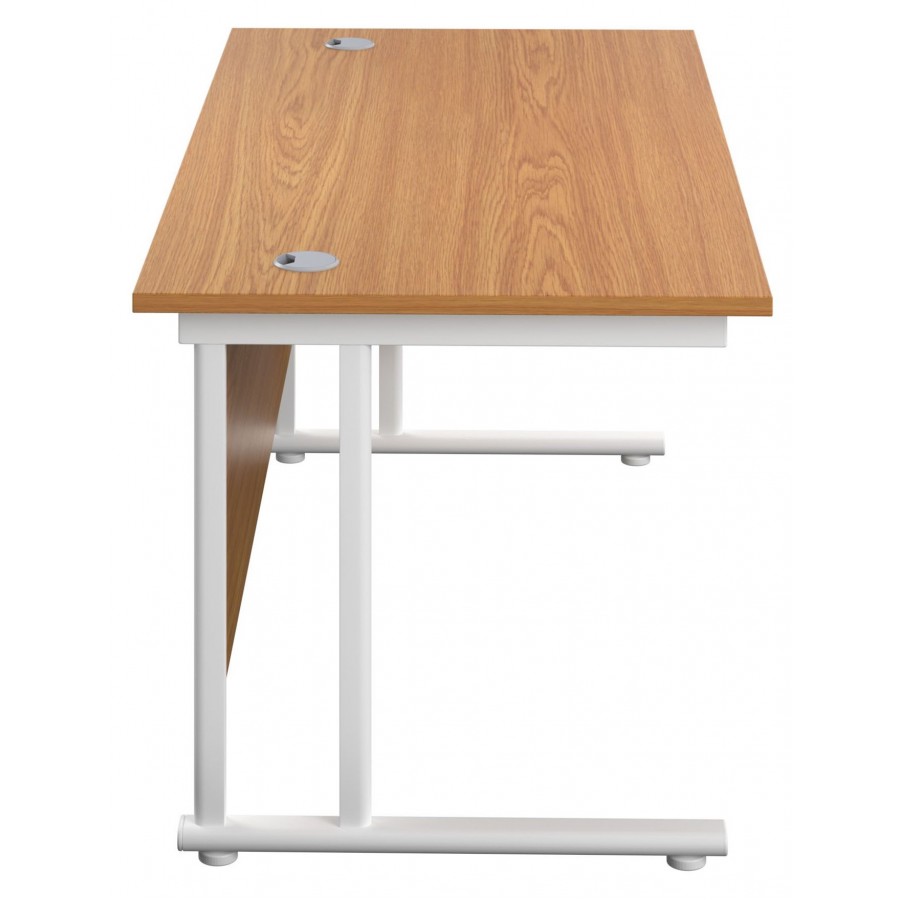 Olton Twin Cantilever  800mm Deep Straight Office Desk